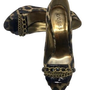 Guess Animal Print Stiletto Heels size 6.5M